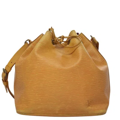 Pre-owned Louis Vuitton Noé Pm Camel Leather Shoulder Bag ()
