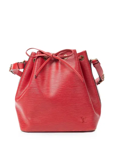 Pre-owned Louis Vuitton Noe Pm Shoulder Bag In Red