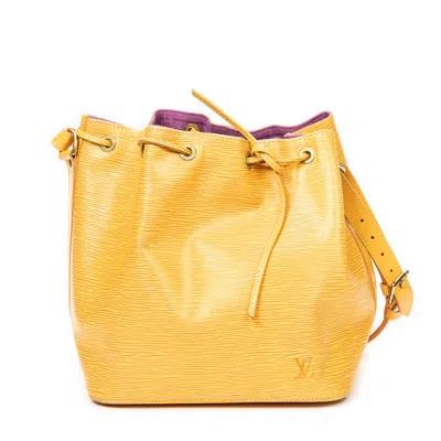 Pre-owned Louis Vuitton Noe Pm In Yellow