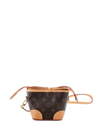 Pre-owned Louis Vuitton Noe Purse Monogram Canvas Bucket Bag In Brown