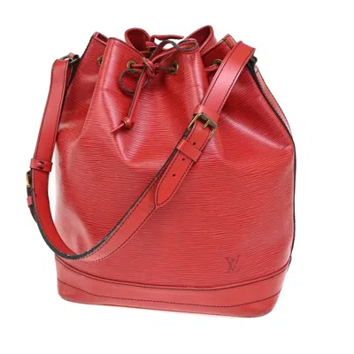 Pre-owned Louis Vuitton Noé Red Leather Shoulder Bag ()