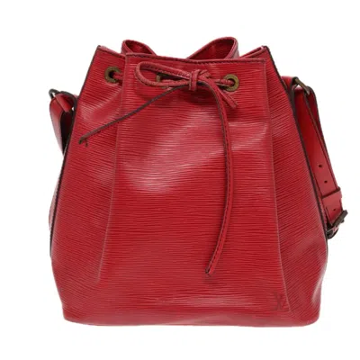 Pre-owned Louis Vuitton Noé Red Leather Shoulder Bag ()