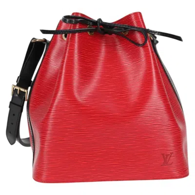 Pre-owned Louis Vuitton Noe Red Leather Shoulder Bag ()