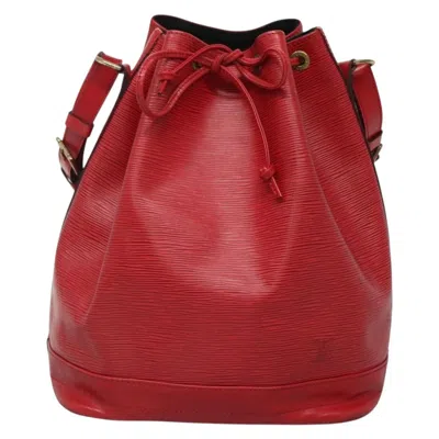 Pre-owned Louis Vuitton Noe Red Leather Shoulder Bag ()