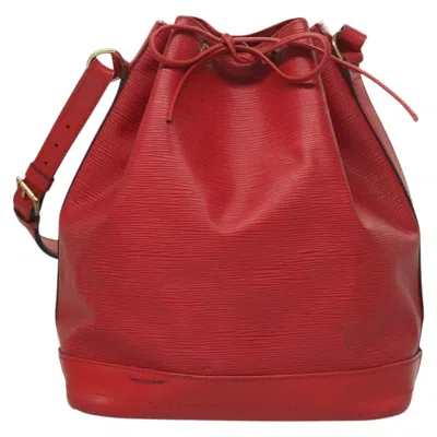 Pre-owned Louis Vuitton Noé Red Leather Shoulder Bag ()