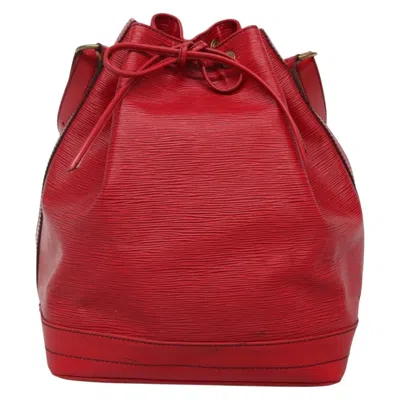 Pre-owned Louis Vuitton Noé Red Leather Shoulder Bag ()