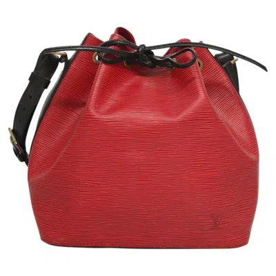 Pre-owned Louis Vuitton Noe Red Leather Shoulder Bag ()