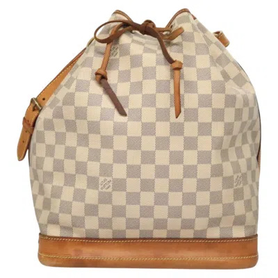 Pre-owned Louis Vuitton Noé White Canvas Shoulder Bag ()