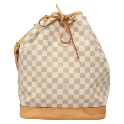 Pre-owned Louis Vuitton Noé White Canvas Shoulder Bag ()