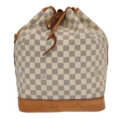Pre-owned Louis Vuitton Noé White Canvas Shoulder Bag ()