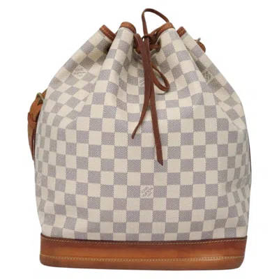Pre-owned Louis Vuitton Noe White Canvas Shoulder Bag ()