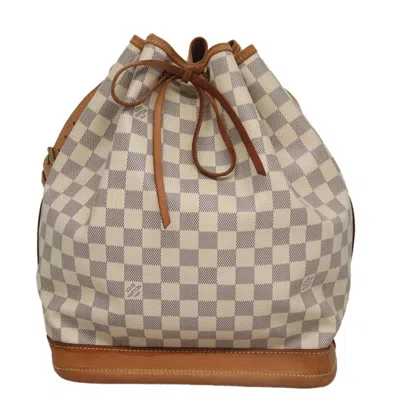 Pre-owned Louis Vuitton Noé White Canvas Shoulder Bag ()