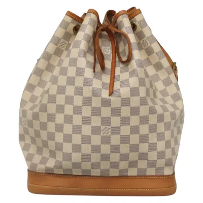 Pre-owned Louis Vuitton Noé White Canvas Shoulder Bag ()
