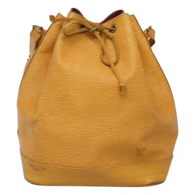 Pre-owned Louis Vuitton Noé Yellow Leather Shoulder Bag ()