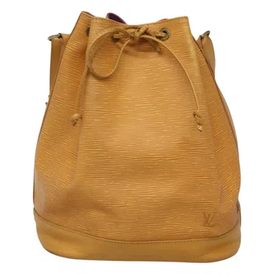 Pre-owned Louis Vuitton Noé Yellow Leather Shoulder Bag ()