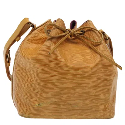 Pre-owned Louis Vuitton Noé Yellow Leather Shoulder Bag ()