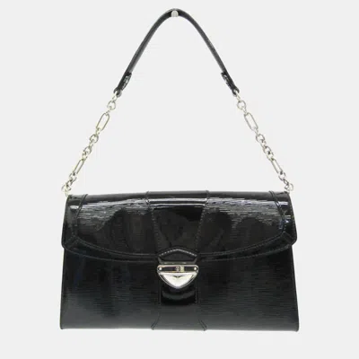 Pre-owned Louis Vuitton Noir Epi Electric Pochette Jena Shoulder Bag In Black