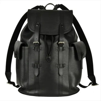 Pre-owned Louis Vuitton Noir Epi Leather Backpack () In Multi