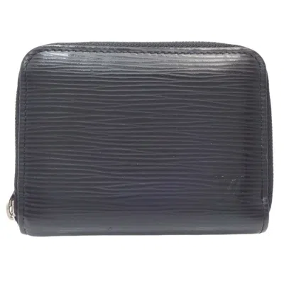 Pre-owned Louis Vuitton Noir Epi Leather Coin Purse/coin Case ()