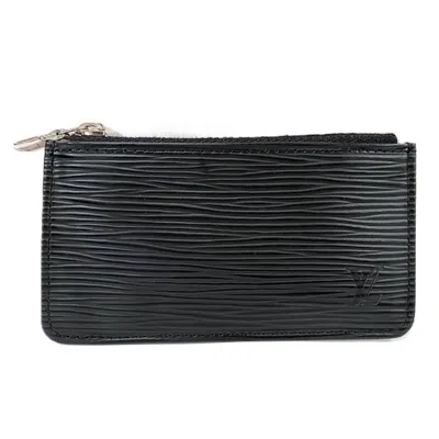 Pre-owned Louis Vuitton Noir Epi Leather Coin Purse/coin Case () In Black