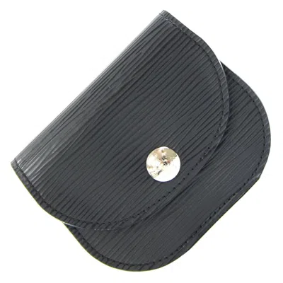 Pre-owned Louis Vuitton Noir Epi Leather Coin Purse/coin Case ()