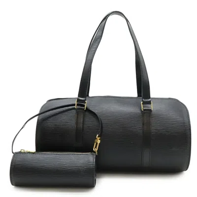 Pre-owned Louis Vuitton Noir Epi Leather Handbag Shoulder Bag () In Black
