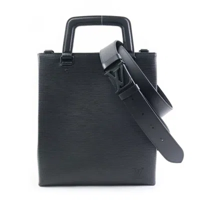 Pre-owned Louis Vuitton Noir Epi Leather Handbag Shoulder Bag () In Black