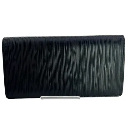 Pre-owned Louis Vuitton Noir Epi Leather Long Wallet (bi-fold) ()