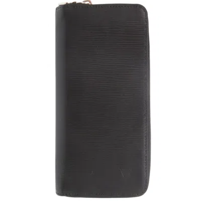Pre-owned Louis Vuitton Noir Epi Leather Long Wallet (bi-fold) ()