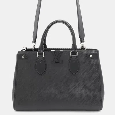 Pre-owned Louis Vuitton Noir Epi Leather Pm Grenelle Tote Bag In Black