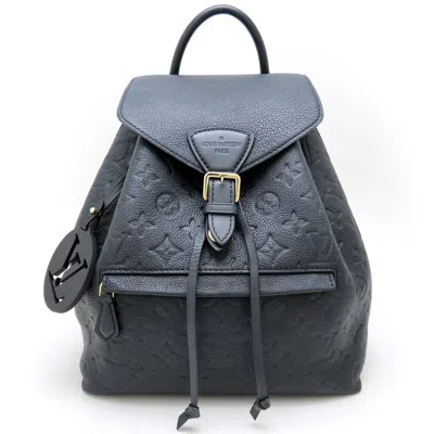 Pre-owned Louis Vuitton Noir Leather Backpack ()