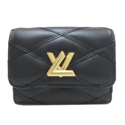 Pre-owned Louis Vuitton Noir Leather Coin Purse/coin Case ()