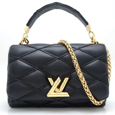 Pre-owned Louis Vuitton Noir Leather Shoulder Bag ()