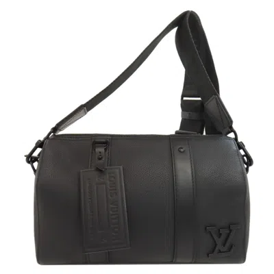 Pre-owned Louis Vuitton Noir Leather Shoulder Bag ()