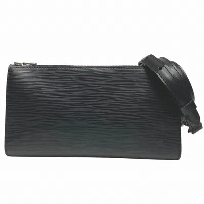 Pre-owned Louis Vuitton Noir Leather Shoulder Bag ()