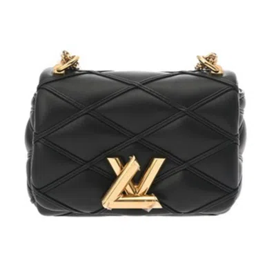 Pre-owned Louis Vuitton Noir Leather Shoulder Bag ()