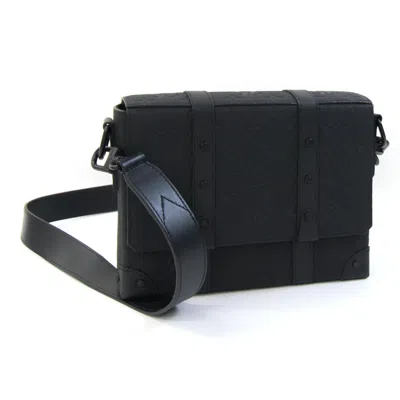 Pre-owned Louis Vuitton Noir Leather Shoulder Bag ()