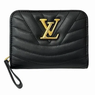 Pre-owned Louis Vuitton Noir Leather Wallet (bi-fold) () In Black