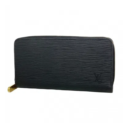Pre-owned Louis Vuitton Noir Long Wallet (bi-fold) () In Black