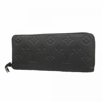 Pre-owned Louis Vuitton Noir Long Wallet (bi-fold) () In Black