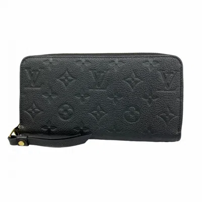 Pre-owned Louis Vuitton Noir Long Wallet (bi-fold) () In Black