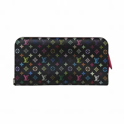 Pre-owned Louis Vuitton Noir Long Wallet (bi-fold) () In Black