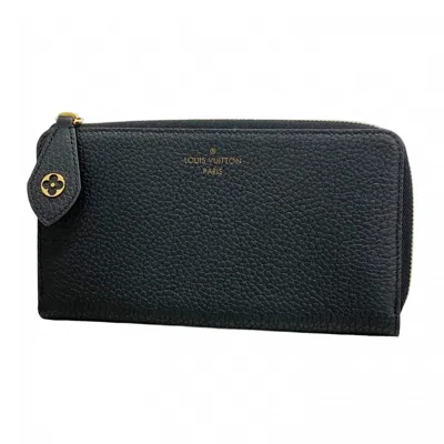Pre-owned Louis Vuitton Noir Long Wallet (bi-fold) () In Black