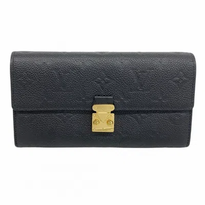 Pre-owned Louis Vuitton Noir Long Wallet (bi-fold) () In Black