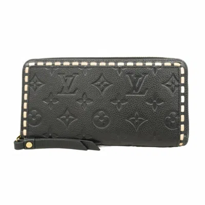 Pre-owned Louis Vuitton Noir Long Wallet (bi-fold) () In Black