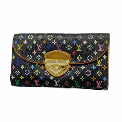 Pre-owned Louis Vuitton Noir Long Wallet (tri-fold) ()