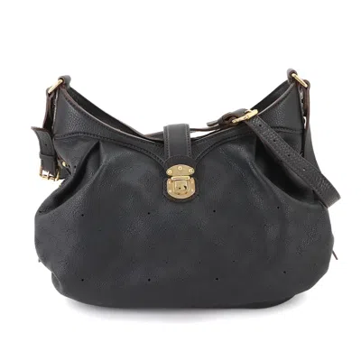 Pre-owned Louis Vuitton Noir Mahina Leather Shoulder Bag ()