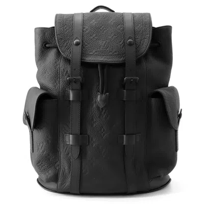 Pre-owned Louis Vuitton Noir Monogram Backpack ()