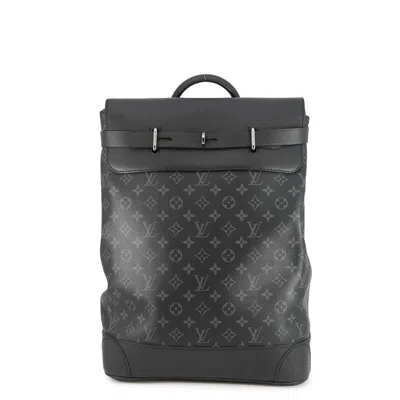 Pre-owned Louis Vuitton Noir Monogram Eclipse Backpack () In Black