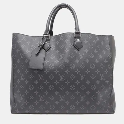 Pre-owned Louis Vuitton Noir Monogram Eclipse Grand Sac
